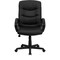 Emma and Oliver Mid-Back Fabric Executive Swivel Office Chair with Three Line Horizontal Stitch Back and Arms
